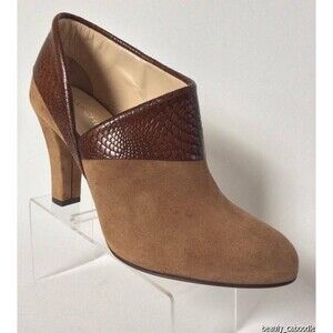NEW MARCHEZ VOUS Evelyn Brown Oxford Ankle Boots- MSRP $575.00!